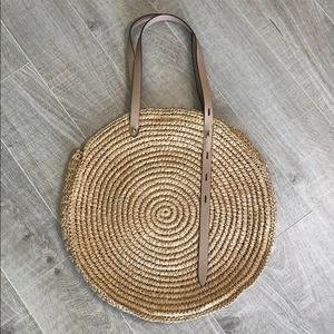 Rebecca Minkoff Large Straw Circle Tote